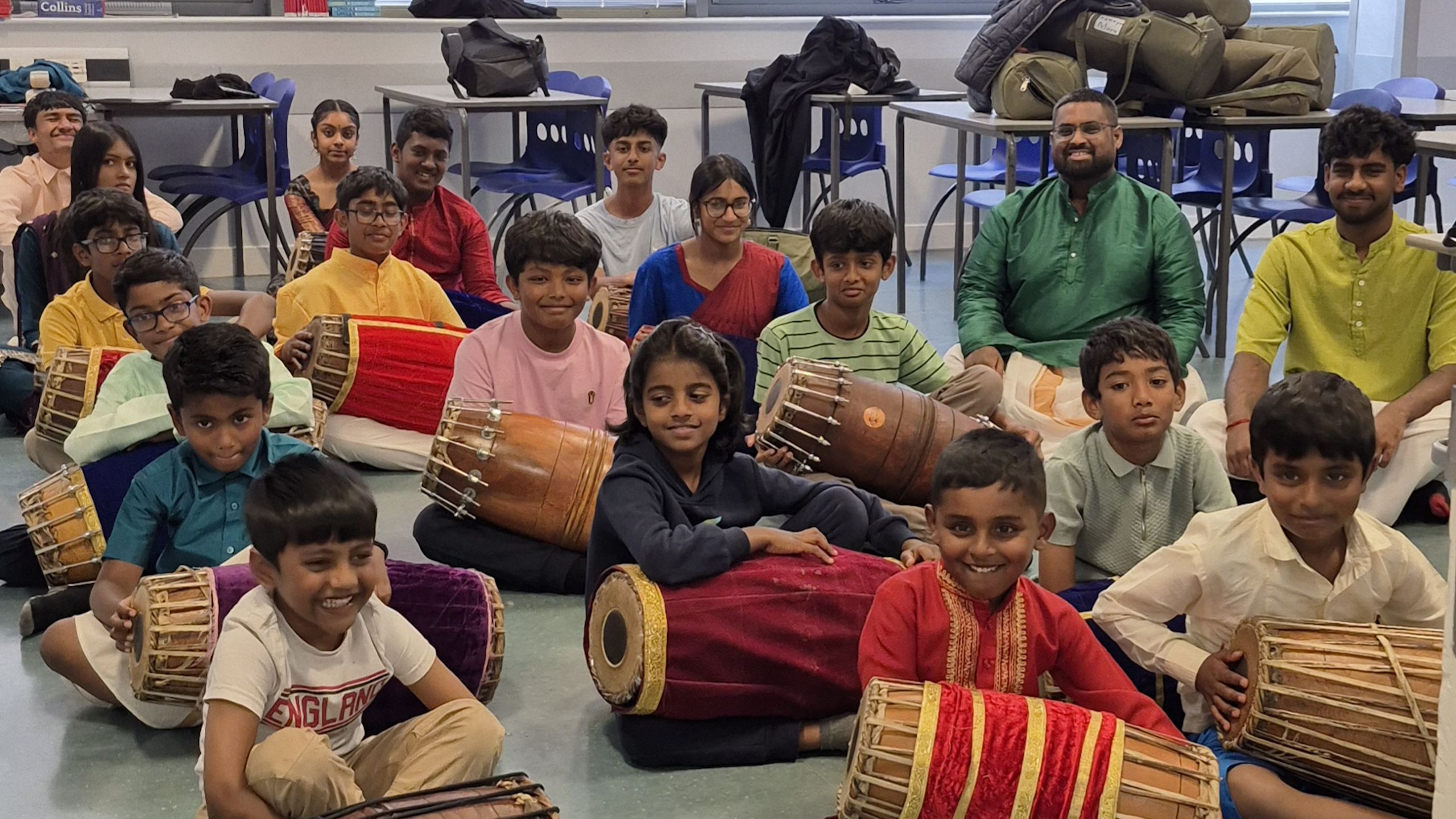 Students learning Tamil at Harrow Tamil School